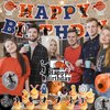 33-Piece Basketball Party Supplies Set | Happy Birthday Banner, Balloons, Cake Toppers | Perfect Basketball Party Decorations for Boys and Girls