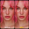 SmallCat 3 Sheets Glitter Freckles Face Tattoo Stickers, Butterfly Glitter Makeup for Women, Waterproof Sparkle freckles, Faux Temporary Freckles for Face Body for Christmas Festivals Parties - Gold