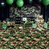 Xenorik Camouflage Plates And Napkins Party Supplies - Camo Camouflage Themed Party Decorations Tableware, Plate, Cup, Napkin, Fork, Hunting Army Military Theme Birthday Table Decorations | Serve 24