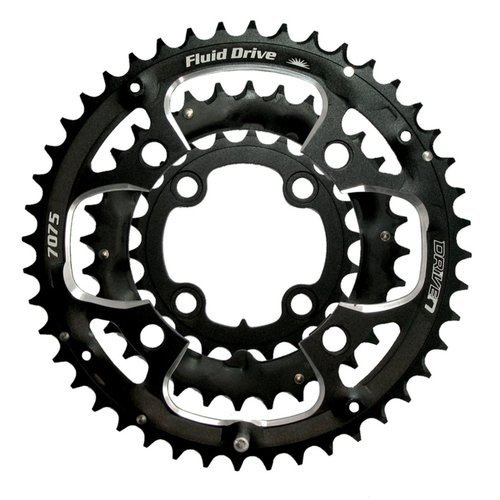 Sunrace Chainring, 44T, 104mm, Mx0, Black