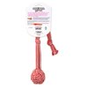 Mammoth Pet Products 43725400: Extra Flossy Webbing Ball w/Fling Handle Dog Toy, 16In