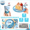 cocomigo 197 Pcs Shark Birthday Party Decorations Tableware Set, Shark Party Supplies Include Banner, Plates, Tablecloth, Cake Topper and Balloons Etc, for Shark Themed Decorations Serves 25 Guests