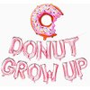 Donut Grow Up Balloons,Donut Grow Up Banner,Birthday Party Decorations,Birthday Party Supplies,Donut Theme Party Supplies,