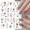 XEAOHESY 6 Sheets Chinese Classical Elements Fingernail Decals Nail Stickers Self Adhesive Ink Landscape Painting Chinese Characters Bamboo Orchid Nail Art Stickers for Women Nail Art