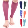 Doc Miller Premium Calf Compression Sleeve 1 Pair 20-30mmHg Strong Calf Support Fashionable Colors Graduated Pressure for Sports Running Muscle Recovery Shin Splints Varicose Veins (Maroon, Small)