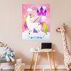 JOYIN Pin The Unicorn Horn Game -21'' x 28'' Unicorn Themed Party Games with 24 PCs Horn Stickers Party Supplies Kids Birthday Party Decoration