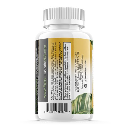 FORTE NATURALS High Dose Vitamin C 1500mg Liposomal C Complex Supplement with Sunflower Lecithin Capsules Supplements Clogged Milk Sunflower Lecithin 180 Capsules Celebration Vitamins