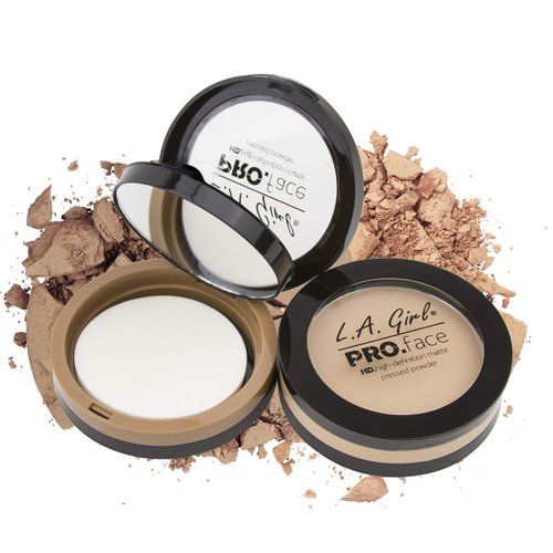 L.A. Girl PRO.Face Matte Pressed Powder, Creamy Natural GPP604 (Pack of 3)