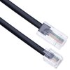 1m RJ11 to RJ45 Cable Phone Telephone Cord RJ11 6P4C to RJ45 8P8C Connector Plug Cable for Landline Telephone (Black)