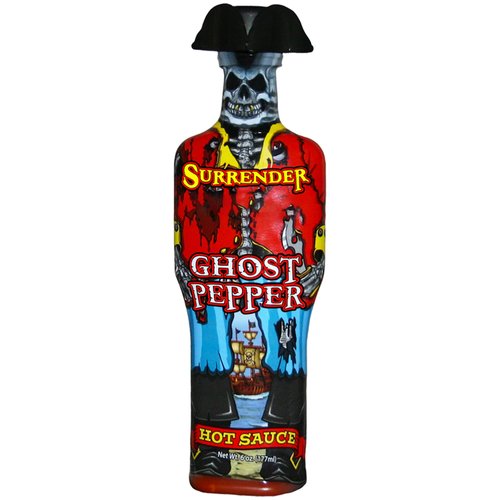Surrender Hot Sauce Ghost Pepper Hot Sauce Stuffed with Ghost Pepper Chilli (Ghost Pepper)