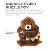 Outward Hound Ringamals Honey Bear Interactive Plush Dog Toy Puzzle
