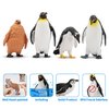 Toymany 12PCS Realistic Penguin Figurines, Plastic Polar Antarctic Animal Figures Set with Penguin Cub, Easter Eggs Cake Toppers Christmas Birthday Gift for Kids Toddlers