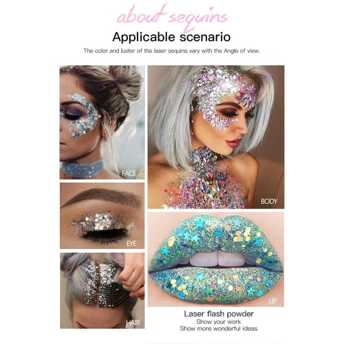 Purple Body Glitter Stick,Holographic Sequins Paint Sparkling Face Glitter for Women Face/Body/Hair/Eyes/Lip Glitter Makeup.