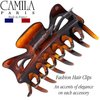 Camila Paris CP42 French Hair Clip for Women, 3.5 inch Tortoise for Thick Volume Hair, Girls Hair Claw Clips Jaw, Durable Styling Hair Accessories for Women, Strong Hold No Slip Grip, Made in France