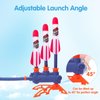 COSOOS Rocket Launcher for Kids, 12 Foam Rockets Toy & Sturdy Stomp Launch Pad, Adjustable 2in1 Air Rocket Set Shoots Up to 100 Ft, Fun Sport Outdoor Toys for Kid Boy Girl, Christmas Stocking Stuffer