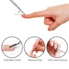 Cuticle Pusher Nail Art & Uv Gel Nail Polish Remover Tool for Fingernail Polish Manicure pedicure cuticle trimmer. (Nail Cuticle Cleaner)