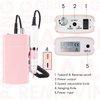 Makartt Nail Drill Professional, Rechargeable Nail E File 30000RPM Electric Nail Drill, Malory Pink Portable Gel Nail Remover Machine with Nail Drill Bits & Sanding Bands for Manicure Salon Home Use