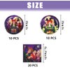 Omto 40Pack Hocus Pocus Party Supplies include 20Pcs plates, 20 napkins for Kids Hocus Pocus birthday party decoration