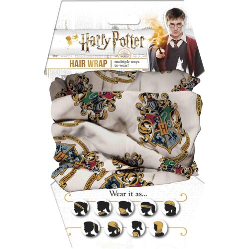 Spoontiques Hair and Face Wraps - Multifunctional Bandanna - Harry Potter Headband - Scarf - Neck Gaiter- Balaclava - Hogwarts Crest