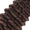 Brown Bundles Color #4 Kinky Curly Human Hair Bundles 28 Inch 8a Grade Brazilian Unprocessed Virgin Hair 1 Bundle Light Brown Curly Bundles Remy Human Hair Extensions Color #4 Bundles