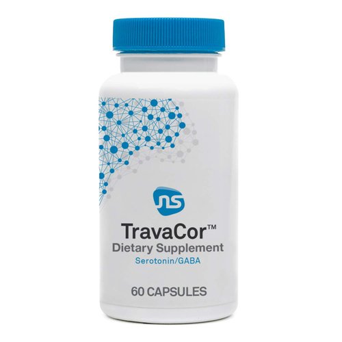 NeuroScience TravaCor - Stress &amp; Mood Support Supplement to Support Calm &amp; Reduce Worrying - Vita...