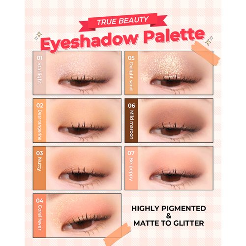 AMTS x True Beauty Edition - Some Sweet EyeShadow Makeup Palette | Matte Shimmer Metallic, Long Lasting, Cheek blush, All My Things, K Beauty, Pink Gold makeup