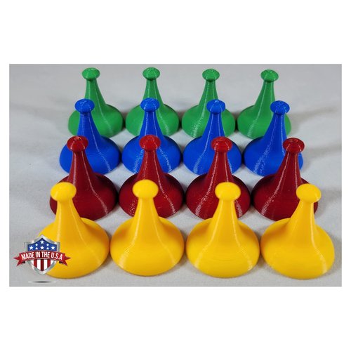 Sorry Board Game Replacement Pieces Parts Movers 16 Red Green Blue Yellow