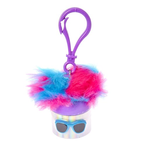 Claire's Holographic Silver with Pink and Blue Pom Ears Grape Flavored Lip Balm