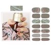 SIUSIO 112pcs 8 Sheets Full Nail Wraps Nail Polish Strips Stickers Gradient Glitter Stick on Gel Nail Polish Strips for Nail Art with 1PCS Crystal Glass Nail Files for Women Girls
