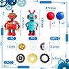 JeVenis Luxury Robot Cake Topper Robot Party Decorations Science Cake Topper For Birthday Party Robot Party Supplies Favors