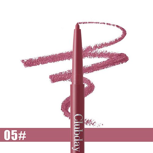Clubday 6 Pcs Retractable Lip Liner Longwear Rich Lip Colors，Smooth Application，Matte Finish Waterpoof Lip Pencil Multi Colors With All Skin