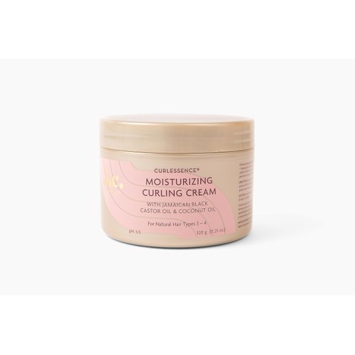 KeraCare CurlEssence Moisturizing Coconut Curling Cream - With Jamaican Black Castor Oil & Coconut Oil - For Curly Hair - SIlicone and Paraben Free - 11.25 oz