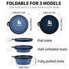 COOYOO Collapsible Dog Bowl,2 Pack Collapsible Dog Water Bowls for Cats Dogs,Portable Pet Feeding Watering Dish for Walking Parking Traveling with 2 Carabiners