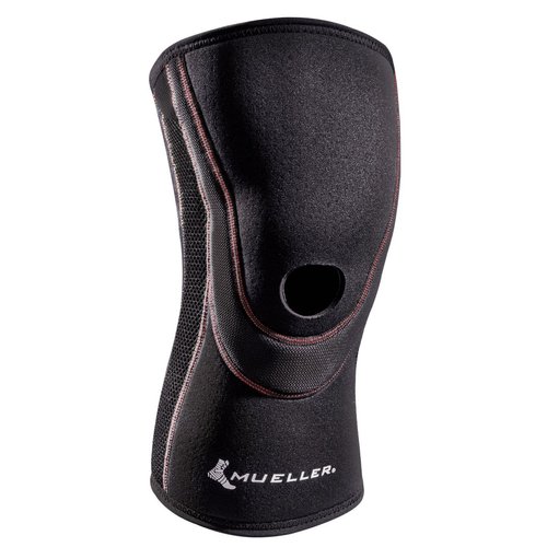 MUELLER Sports Medicine Breathable Open Patella Knee Sleeve, Small, Black, 6.56 Oz