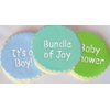 Designer Stencils Baby Lettering Cookie Stencil Set, ( It's a Girl - It's a Boy - Baby Shower - Bundle of Joy - You're Special - Welcome Baby) Beige/semi-transparent