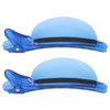 ZJchao Sectioning Clip, 2PCS Heat Insulation Clip Set High Temperature Resistant Hair Clip for Wig Extension Hair Highlighting, Blue