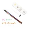 40'' Hair Tinsel 300 Strands 10 Color （Sparking Gold, Green, Hot Pink, Rainbow, Champagne Gold, Crimson, Sky Blue, Sapphire Blue, Silver, Violet)