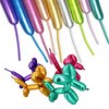 HYKJNBW Metallic Long Balloons for Balloon Animals, Chrome 260 Balloons Art Kit for Twisting, Skinny Modeling Balloons Supplies for Birthday Party Wedding Festival Decorations 100pcs