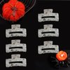 Halloween Hair Claw Clips White Gothic Ghost Hair Clips for Thick or Thin Hair Strong Hold Hair Jaw Clips Halloween Hair Accessories Costume Cosplay Party Hair Barrette Big Ghost Claw Clips for Women