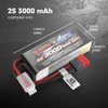 HYPER GO Angry Snail 2S3000 RC Car Upgrade Accessories 2S 7.4V 3000 mAh 25C LiPo Battery, Spare Parts RC Battery All 1/14 1/16 Scale