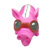 Latex Pig with Sun Glasses Design Dog Toy (Pink)