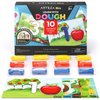Arteza Kids Play Dough, Number Learning Dough Clay Kit, 12 Pieces, 0.8 oz, Red, Yellow, and Blue, 10 Numeric Cards, Art Supplies for Kids