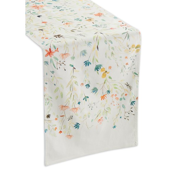 Maison d' Hermine Table Runner 100% Cotton 14.50 Inch x 108 Inch Decorative Tablerunner Easter Table Runners for Dining, Kitchen, Parties & Camping, Colmar (Double Layer) - Spring/Summer