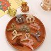 12pcs Jelly Small Hair Clips,Butterfly Rectangle Octopus Small Hair Claw Clips for Thin/Medium,Jaw Clips Nonslip Clips Hair Accessories for Women