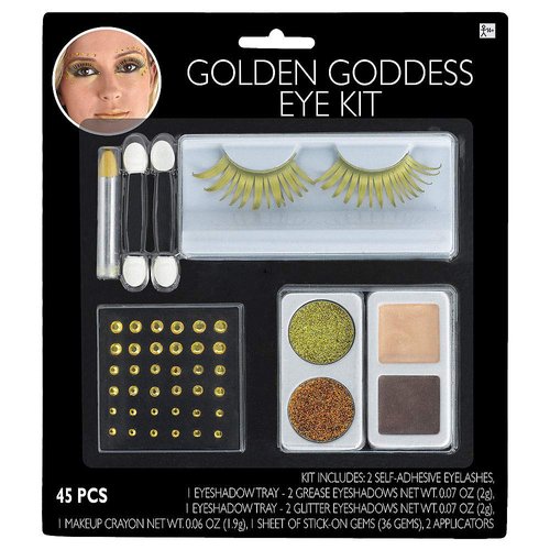 Hallo Makeup Halloween Costume Accessories Makeup Gold Eye Makeup Kit