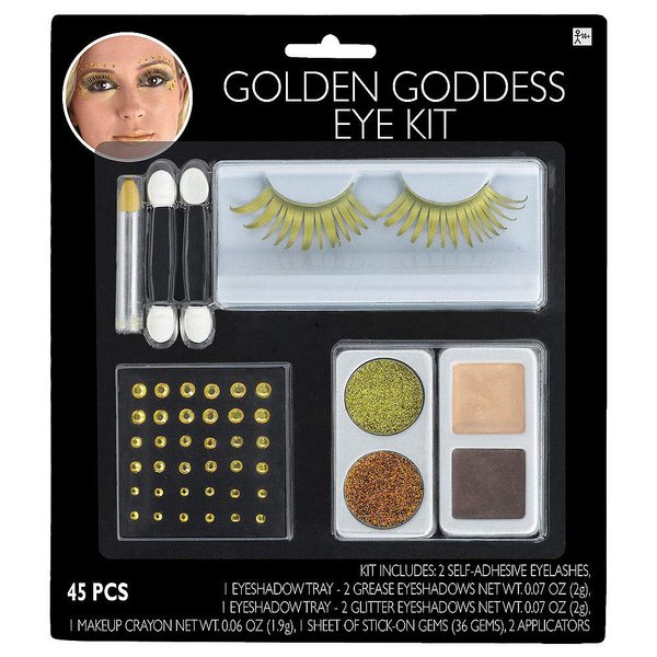 Hallo Makeup Halloween Costume Accessories Makeup Gold Eye Makeup Kit