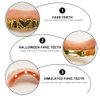 ABOOFAN 8pcs Halloween Fake Teeth Vampire Teeth Funny False Teeth Halloween Costume Party Favors Photos Props