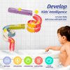 Think Wing Bath Toys Water Ball Track for Kids for Wall Bathtub Toy Slide for Toddlers 3 4 5 6 Years 37 Pcs DIY Take Apart Set Shower Gift for Children