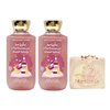Bath & Body Works Bright Christmas Morning 2 Pack Shower Gel Set with a Himalayan Salts Springs Bar Soap - Full Size
