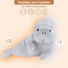 SuzziPals Coolable and Warmable Manatee Plush, Microwavable Stuffed Animal Heating Pad for Period Cramps and Pain Relief, Lavender Scented Stuffed Animals Manatee Plush Toy, Manatee Gifts